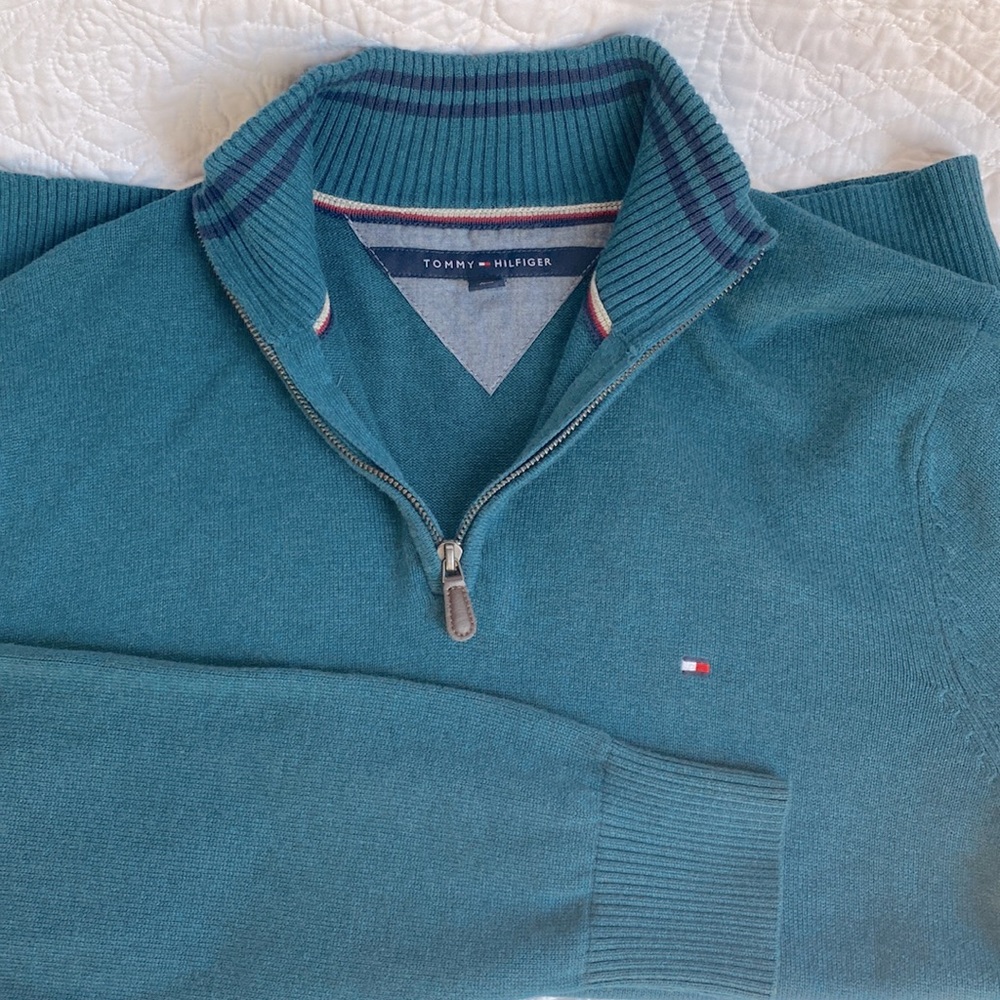 Tommy Hilfiger Half Zip Sweater Sz L